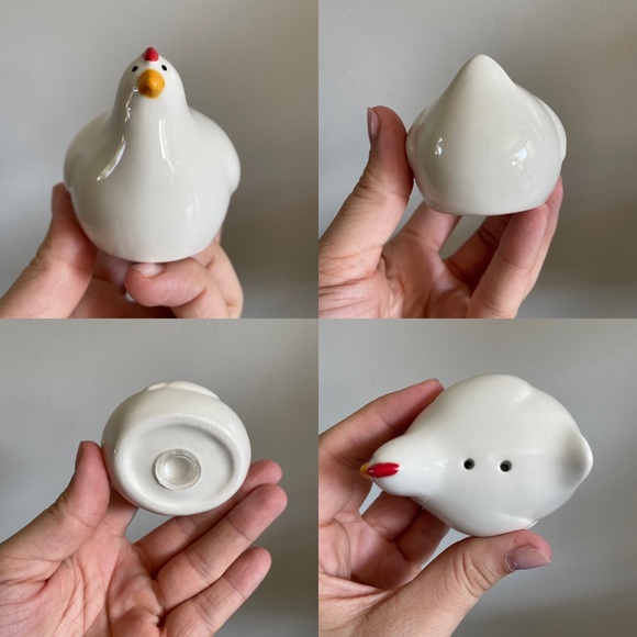 Set of Chicken and Rooster Salt and Pepper Shakers Novelty Farmhouse Kitchen - Picture 8 of 8